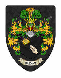 McGrady custom family crest on our standard coat of arms shield