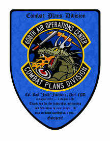 Air Force military appreciation award shield