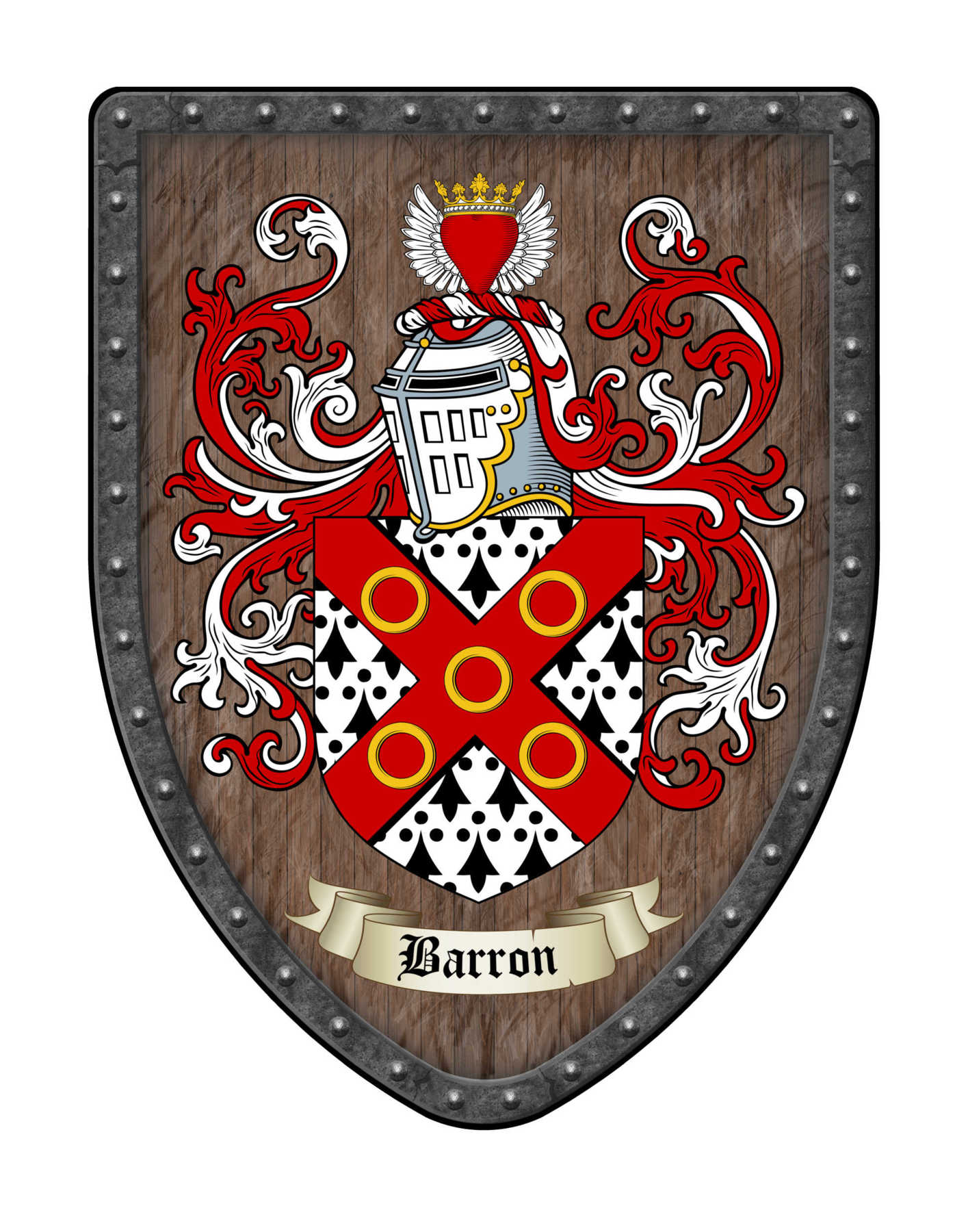Custom Coat of Arms Display Shields