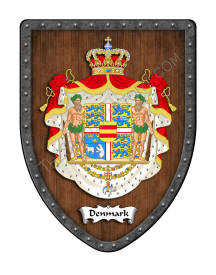 Denmark royal coat of arms