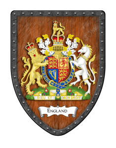 Country of England Royal Coat of Arms Shield