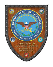 General Mattis gift service appreciation shield