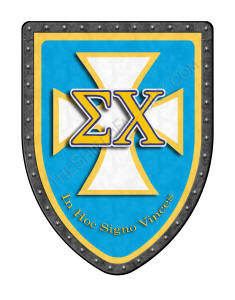 College fraternity pride shield